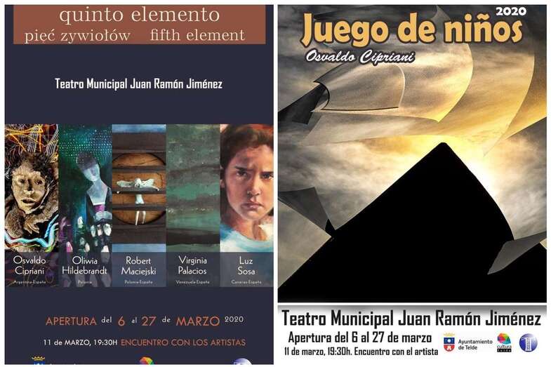 Cartel de las dos exposiciones (Foto TA)